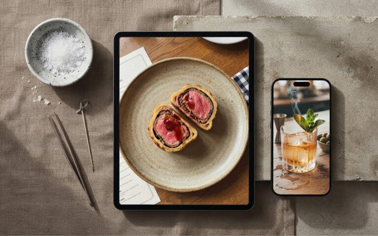 Professional restaurant photography session